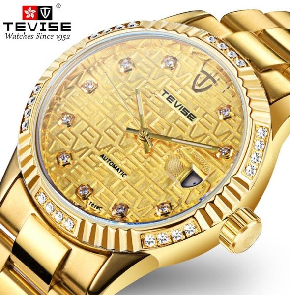 Tevise Watch Automatic Mechanical Men Watch Automatico Date Auto Data Luminosa Male Macho Mecânica Relacionamento de Valor Mecânico HOMBRE1096106