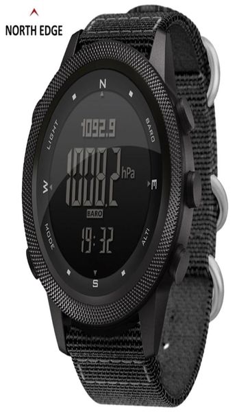 North Edge Men Digital Watch Military Army Sports Uhren wasserdicht 50 m Höhenmesser Barometer Kompass Welt Zeit Armbandwatch Mens 226498425