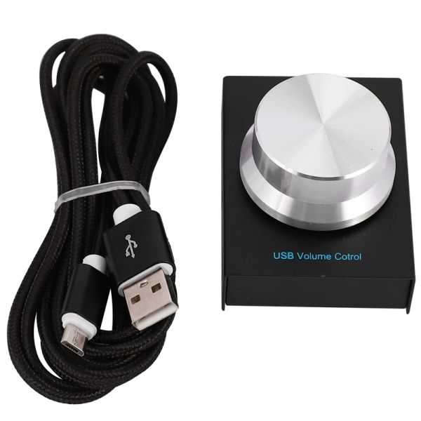 Controllo del volume USB stand, altoparlante per computer PC per perdita di perdita di perdita di perdita di volume, controllo digitale del regolatore con un muto a chiave