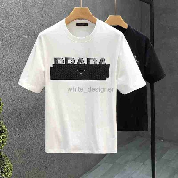 Designer de camiseta masculina nova camiseta de alta qualidade de mangas curta para a moda masculina, moda de moda 2024 Summer New Men's Loose High Street Style