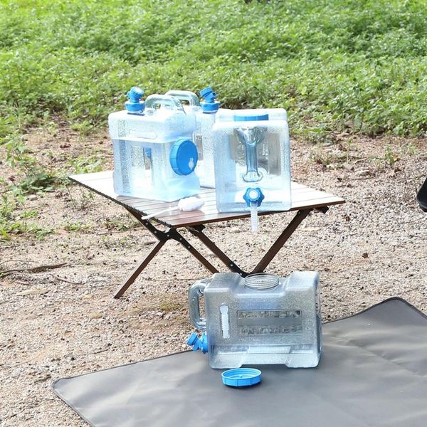 Wasserflaschen 6/8/13/18l Outdoor -Eimer Tragbarer Behälter mit Wasserhahn ohne Leckage Großkapazität für Camping -Kochpicknick -Wandern