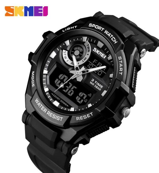 Skmei Luxury Brand Men Watch Digital Watches Sports Men039s Exército Assista Militar Man Quartz Três relógios de tempo Relógio Relogio masculino 13306473