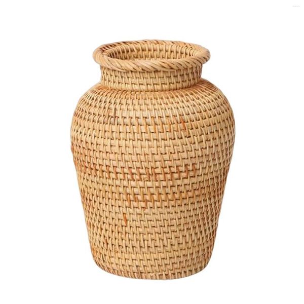 Vasos Retro Retro Rattan Vas