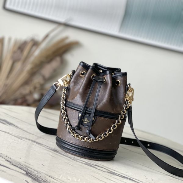 Borsa da barile da 10A M83480 Canoa borsetta nano borsetta da donna sacchetto di designer Lou Viro Retiro Crossbody Borse Mini borsa Monopaname Bota di alta qualità