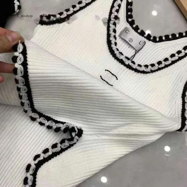 Tanques de algodão com algodão com algodão com duas letras C Saias de designer de cartas de ioga Vestido de canal de vestuário