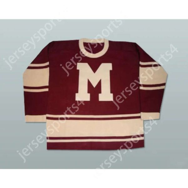 GDSIR Custom Red Montreal Maroons Hockey Jersey New Top Ed S-M-L-XL-XXL-3XL-4xl-5xl-6xl