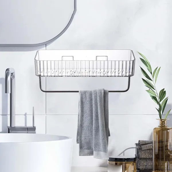 Küche Aufbewahrung Wand Eckhalter mit Handtuchregal Regal Gewürzschale für Badezimmer Haustoilette Haushalt Waschküche
