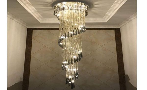 LED K9 Kristall Deckenleuchten Lampen Lampen Kronleuchter Anhänger Leuchten Beleuchtung und für Treppen Lobby Country House Showroom Living4304156
