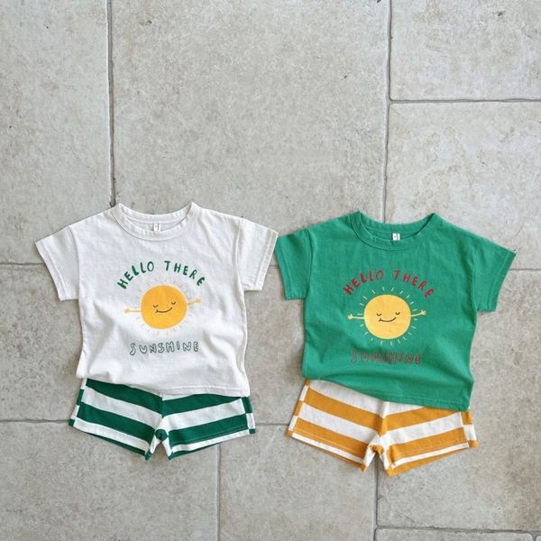 Roupas para bebês conjuntos de roupas íntimas de verão definidas para crianças roupas de menino