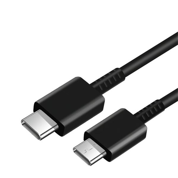 Qualidade OEM original 1m 3ft USB C Tipo-C para cabos Tipo C Cabo de carregamento de carregamento rápido para Samsung Galaxy S24 S23 S22 S21 S20 S10 S9 Nota 10 Plus Suporte PD Cordos de carga rápida