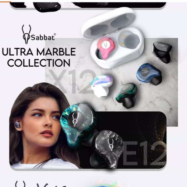 Sabbat Magic Banquet X12 Ultra True Bluetooth Ear Ear fones Sports Ruído Redução de fones de ouvido sem fio estéreo TWS5.2