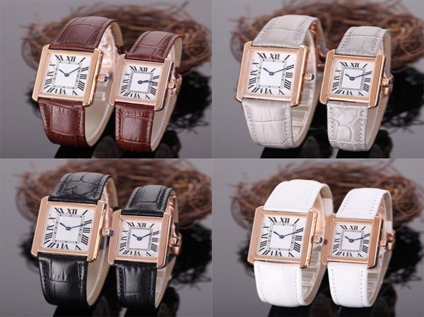 2020 Top New Gold Classic Fashion Crystal Dial di moda 27mm da 24 mm Movimento in quarzo orologio da polso quadrati orologi da polso Montres WomA7184669