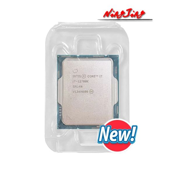 CPUS Intel Core i712700K Novo I7 12700K 3,6 GHz Tweecore TwentyThread CPU Processador 10nm L3 = 25m 125W LGA 1700 Novo, mas sem ventilador