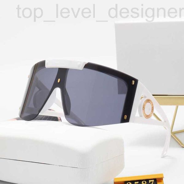 Óculos de sol, óculos de sol para mulheres, lentes de sol de escudo branco, lentes Onepipe Lentes de estilo europeu de estilo europeu Hollo