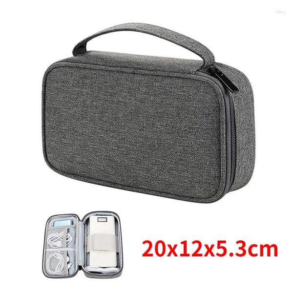 Bolsas de armazenamento Cable Cabo multifuncional Acessórios digitais de telefone digital Bag USB Proteção de disco rígido 3D portátil