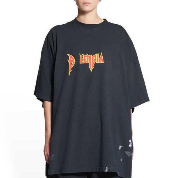Designer T-Shirt-Shirt High-End-Version Haus bedrucktes Ärmel T-Shirt Personalized Loose T-Shirt