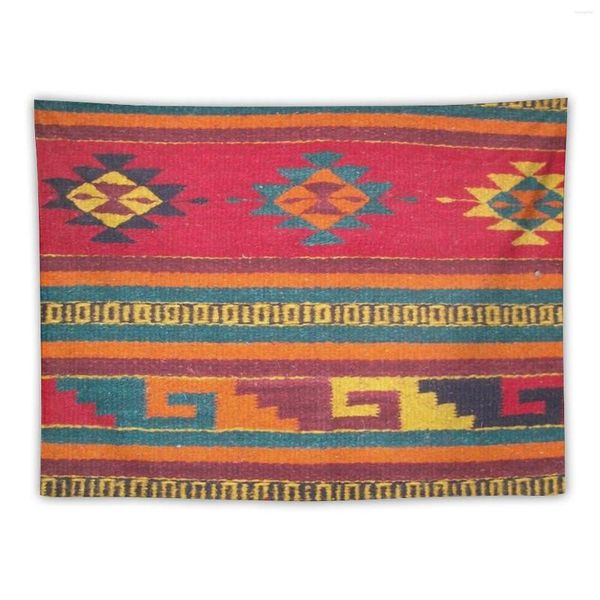 Arazzi arazzi colorati azteco rosso tappeto tappeto sul muro decorativo decorativo per camera da letto