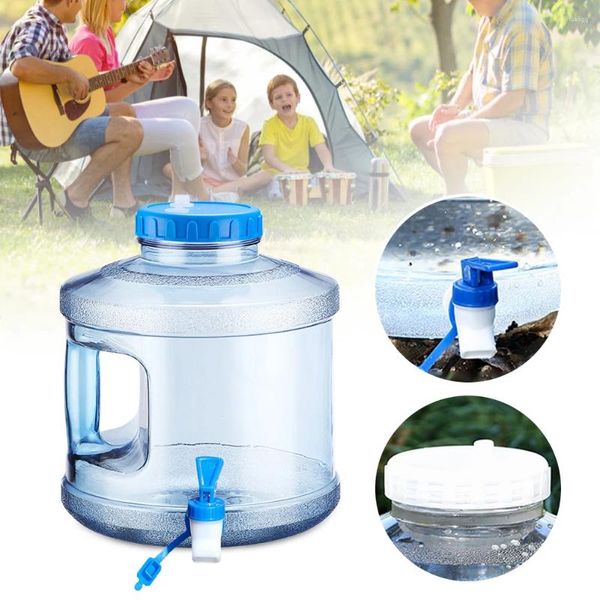 Bottiglie d'acqua 7.5L Contenitore portatile Punta di grande capacità con serbatoio da esterno per escursioni per auto-driving Tour