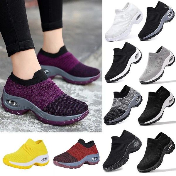 Fitness Schuhe Plattform Sneakers Frauen Mesh laufen 2024 täglich komfortable atmungsaktiven Wanderschuhe im Freien im Freien Zapatos Mujer