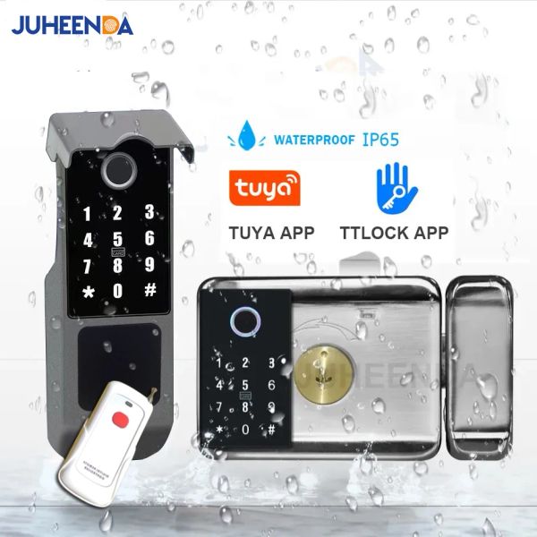 Blocca chiusura Tuya WiFi Smart Lock TTLOCK APPRIT OUTDOOR SMARTPRINT SENSOR SENSORE IC Card Digital Passcode Keyless Home Porta elettronica