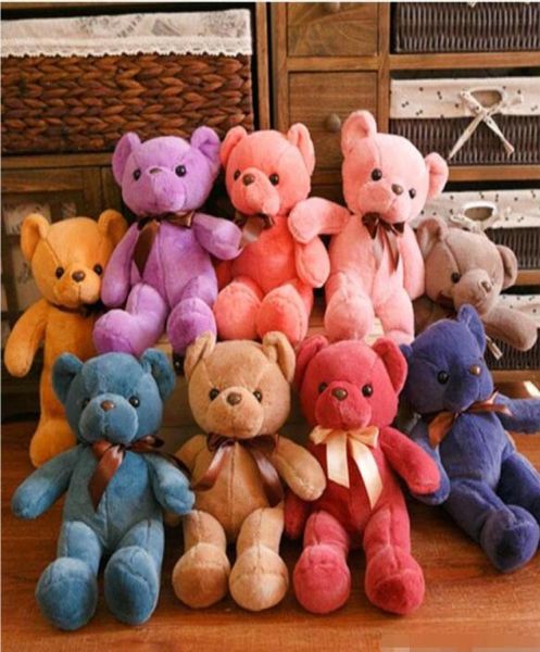 33 cm morbido orsacchiotto giocattoli peluche animali da peluche orso bambole con bambole per bambini per bambini per bambini decorazioni per feste3789574