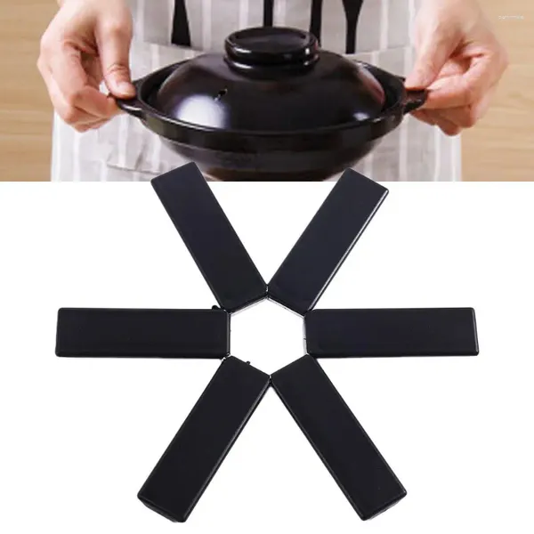 Tischmatten Home Cteative Folding SaPhemat Nicht-Schlupftopfhalterkissen Kühlregal Trivet Pan Ständer