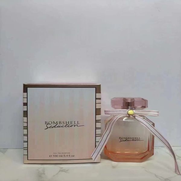 Brand Secret Perfume 100ml Bombshell Sexy Girl Women Fragrância Longa Vs Lady Parfum Pink Bottle Colônia 2024