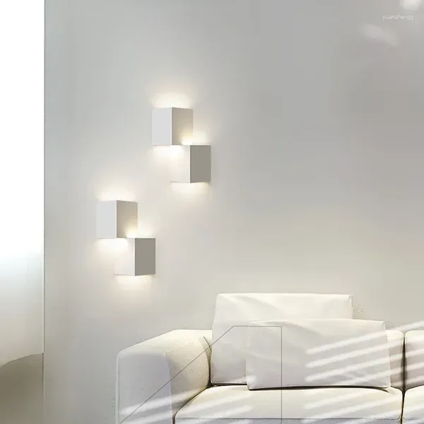 Lampade a parete Lampada bianca minimalista nordica per soggiorno decorazione per camera da letto per soggio
