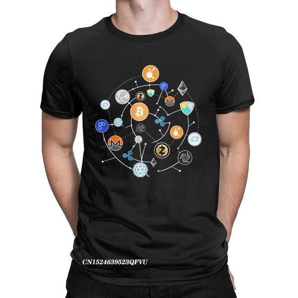 Мужские футболки биткойн BTC Crypto Currency Tee рубашка мужская криптовалюта чистая хлопковая футболка Harajuku Tops T Roomts День рождения одежда 2445