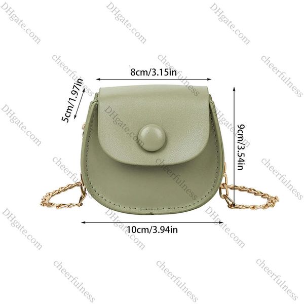 2024 6 Farben Fashion Kids PU Leder Umhängetasche Münze kleiner Brieftasche Minibolso de Hombro Childs Geschenk niedriger Preis schnell Großhandel