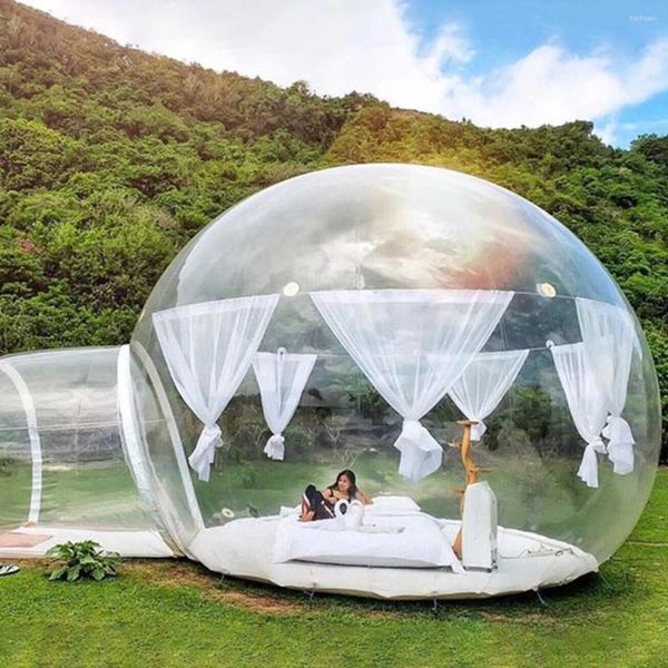 Tende e rifugi per bolle commerciali El in vendita Tenda a cupola gonfiabile trasparente per il campeggio igloo
