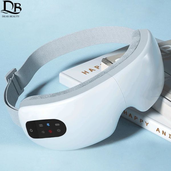 Smart USB Recarregável Electric Eye Massager Pressão de ar compressa de massagem Os óculos de massagem dobrável Bluetooth Mussage Cars 240322