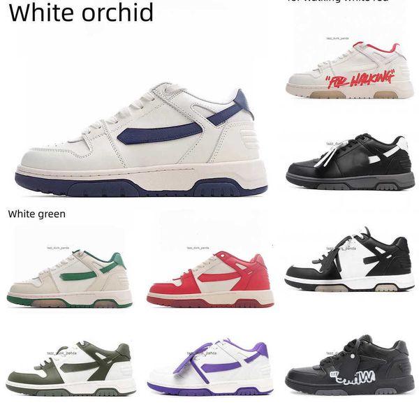 10a Designerschuhe aus Büro-Sneaker Top-Qualität flachem Kalb Leder Frauen Männer Freizeitschuhe Arrow von schwarzweiß Panda Sport Sneakers Trainer Größe 36-47