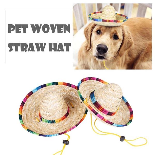 Chapéu de vestuário para cachorro para pet witch palha roupa cães gatos roupas de aniversário de aniversário 1º menino