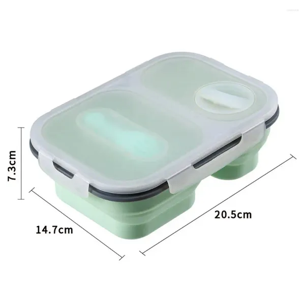 Dinnerware Silicone Lunch Box Capacente Capacidade