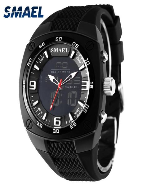 Smael Men Analogy Digital Fashion военные наручные часы Водонепроницаемые спортивные часы Quartz Alarm Watch Dive Relojes WS1008 20206514140