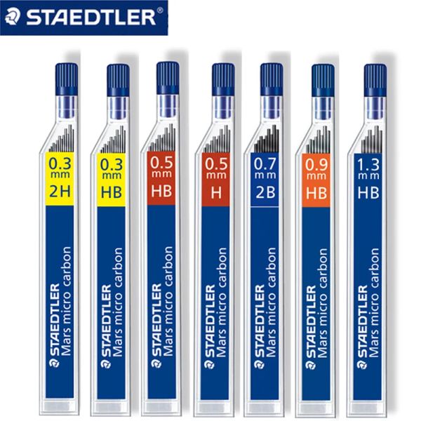 Lápis Staedtler 250 LAVELY MECÂNICO PACOES 5 TUBOS PACOS PARA 2B/HB 0,3/0.5/0.7/0.9/1,3 MM SUPLEMES DE PAPARIO DE ESCOLAS DE ESCRITÓRIAS