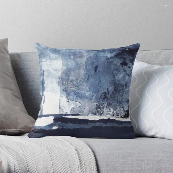 Travesseiro azul branco abstrato arremesso de Natal Pillows Sofá S