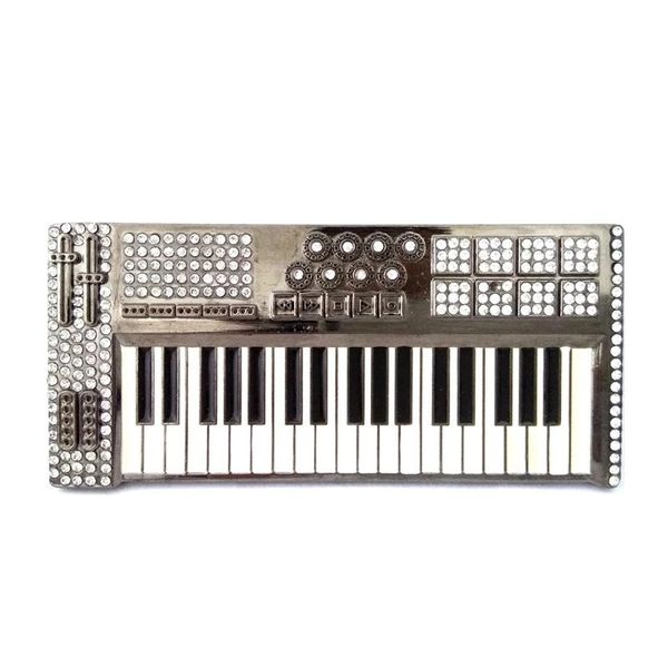 Fashion Piano Electronic Keyboard mit S -Musikserie Big Metal Buckle für Gürtel DIY Accessoires Geschenke 240401