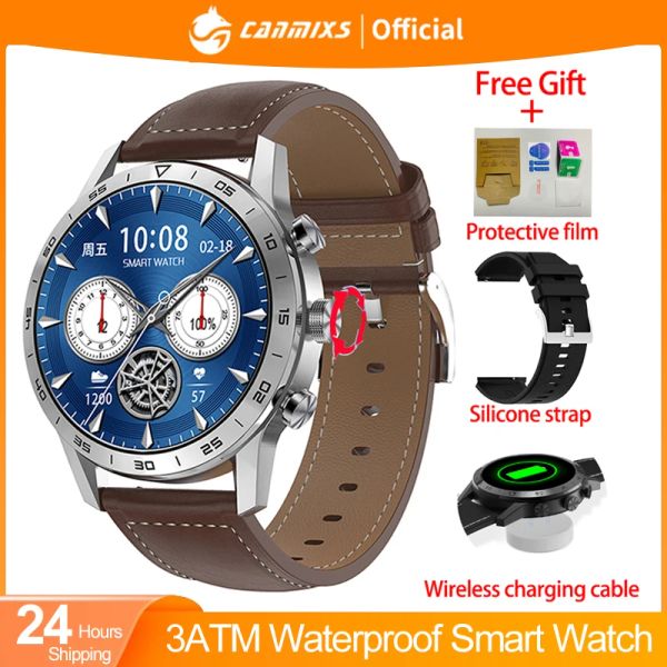 Relógios KK70 454*454 HD Smart Watch Men Bluetooth Call SmartWatch Wireless Charger Sport Watch Freqüência cardíaca Monitor ECG Smartwatch