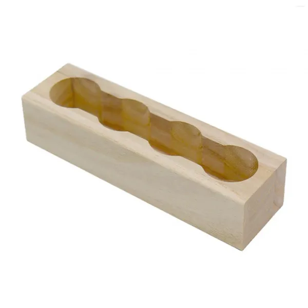 Scatole di stoccaggio Giaccio di olio essenziale detiene 4 bottiglie Solpiclo per chiodo Porta di legno Organizzatore cosmetico