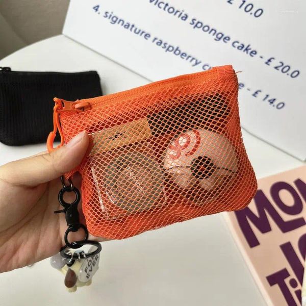 Aufbewahrungstaschen Frauen Leinwand Coin -Geldbeutel Key Key Mini -Geldbörsen Beutel Mädchen Kinder Kinder süße kleine Reißverschlusshalter Brieftasche Hülle