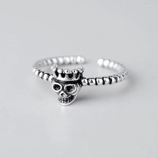 Anelli da nozze Trendy Charm Skull for Women Men Bornio Knuckle Punk Cocktail Jewelry Girls Regale Anillos Bijoux