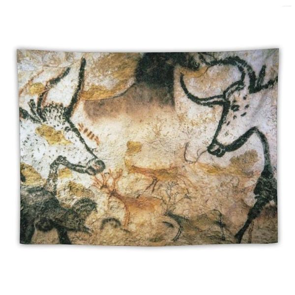 Wandtealithic Lascaux Cave Gemälde Tapisserie Tapestry -Tapeten Wohnkultur