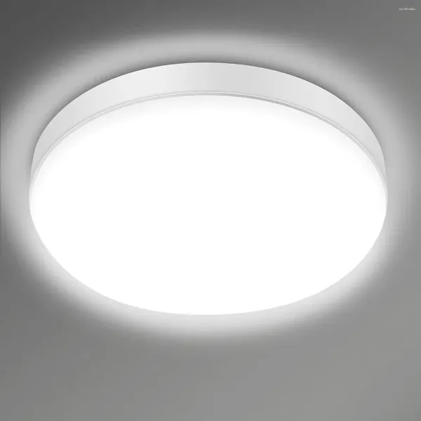 Luci a soffitto 24 W LED LED ROULD ROULD MODERNA CAMERA BEDE IP54 INTROPROPRITURA