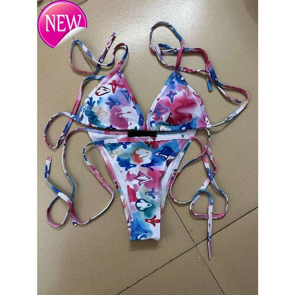 Designer Sexy Bikini Set 2024 New Fashion Sexy Womens S Siets Clear Cink Shape Studi da bagno Ladies Bathing Swim Wear Beach Woman S Biquini Miscelati marchi di lusso 112