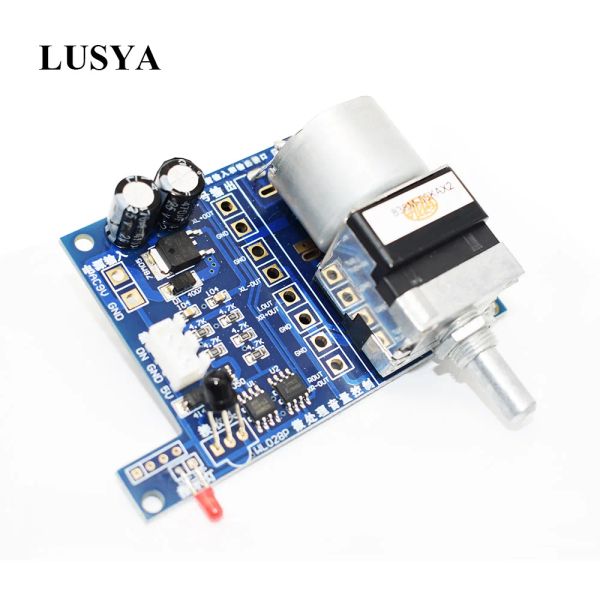 Amplificador Lusya Audio Assembeld Controle remoto Volume Ajuste Placa para amplificador de áudio Pré -amplificador Ajuste automaticamente o som A8010