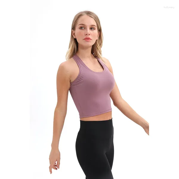 Aktif Gömlek Kadın Yoga Gömlek Sport T Sportswear Singlet Atletik Yarışçı Arka Kırpma En İyi Gym Fitness Hızlı Kuru Koşu Yelek Egzersiz Forması
