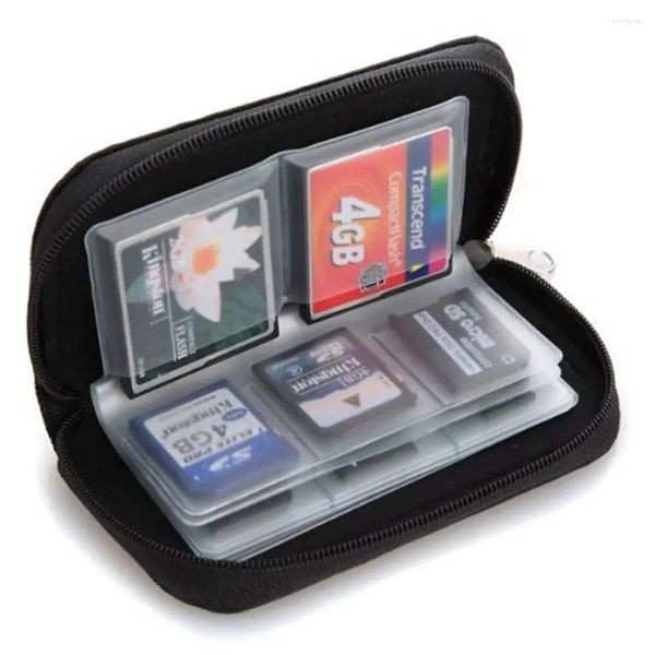 Bolsas de armazenamento Universal Electronics Micro Card Bag 22 Slots SD Organizador da carteira Titular de dinheiro Acessórios para gadgets de viagem Os suprimentos