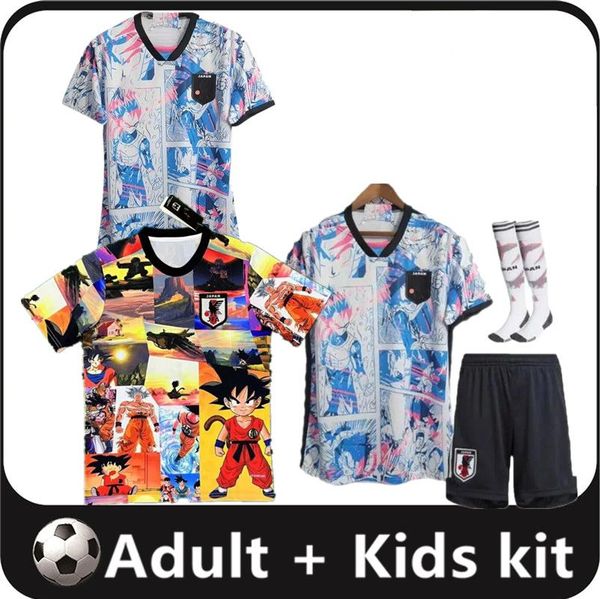 2024 2025 Japão camisas de futebol especiais 23 24 cartoon isagi atom tsubasa minamino asano doan kubo ito adulto masculino kit kit de kit de futebol japonês uniforme de camisa de futebol
